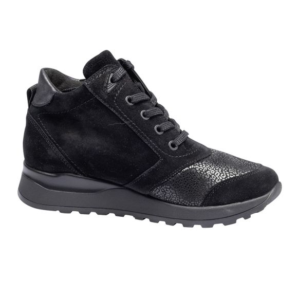 Damestøvle i Nubuck, Sort, Waldläufer Damestøvle i Nubuck, Sort, Waldläufer