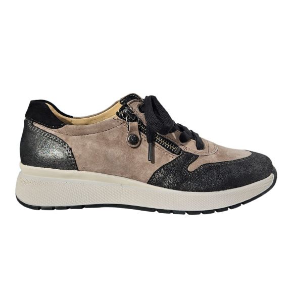 Sporty sneaker, Beige/Sort, Fidelio Sporty sneaker, Beige/Sort, Fidelio