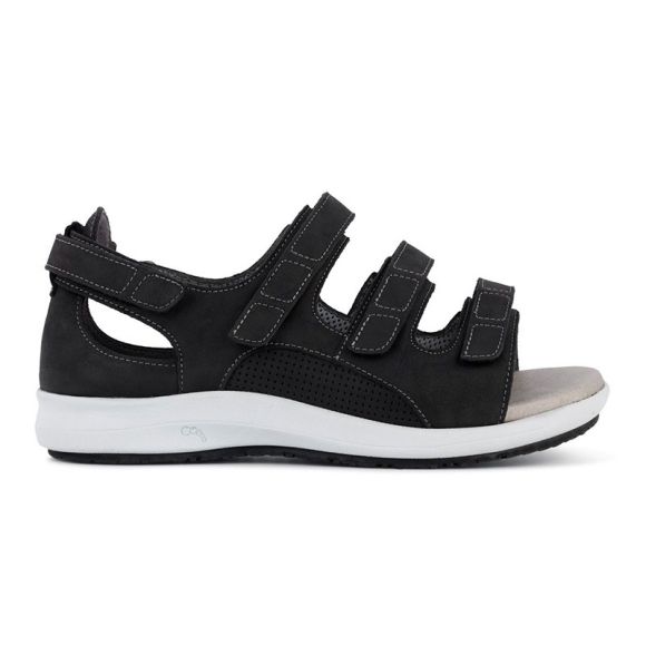 Stabil damesandal, Sort, New Feet Stabil damesandal, Sort, New Feet