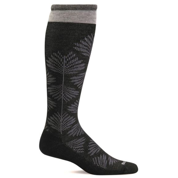 Sockwell Full Floral sort, Støttestrømpe, Dame