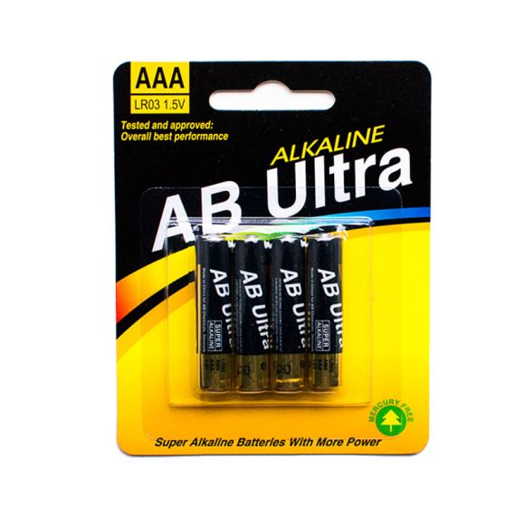 Batterier AAA, 4 stk. Batterier AAA, 4 stk.