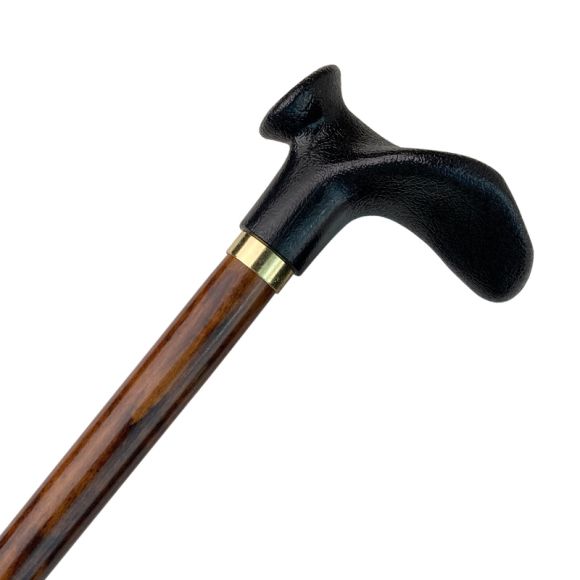 Stok, træstok med ergonomisk håndtag Stok, træstok med ergonomisk håndtag