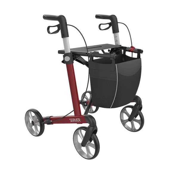 Rollator, Server - Rød Rollator, Server - Rød