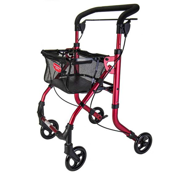 Rollator, indendørs, rød Rollator, indendørs, rød