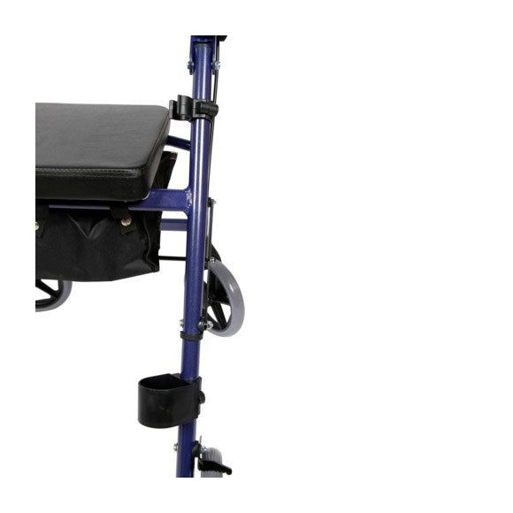Stokkeholder med clips og cup til rollator Stokkeholder med clips og cup til rollator