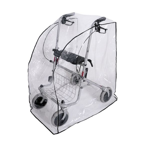 Regndækken til rollator, Klar plast Regndækken til rollator, Klar plast
