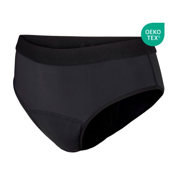 Inkontinens trusse, Sort microfiber Inkontinens trusse, Sort microfiber