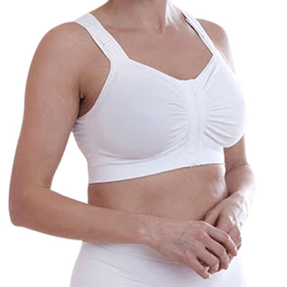 Postoperativ BH, Mirabelle, Frontlukning, Hvid