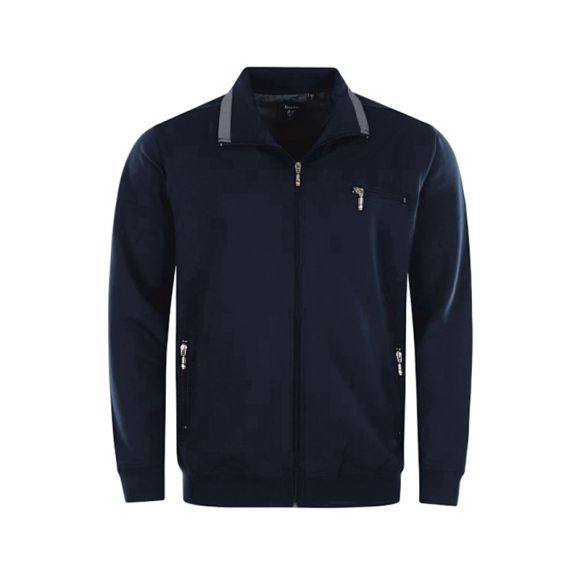 Cardigan med lynlås, Marineblå, Hajo Cardigan med lynlås, Marineblå, Hajo