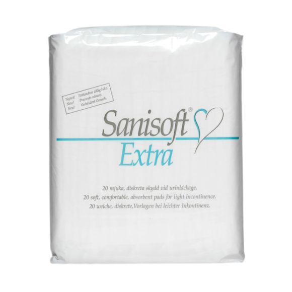 Sanisoft inkontinensbind, Ekstra, 20 stk. Sanisoft inkontinensbind, Ekstra, 20 stk.