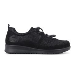 Sporty snøresko, Sort, New Feet