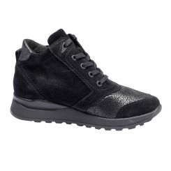 Damestøvle i Nubuck, Sort, Waldläufer