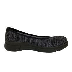 Ballerina i strik, Grå/sort, Berkemann