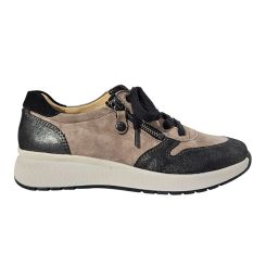 Sporty sneaker, Beige/Sort, Fidelio