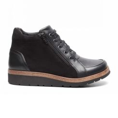 Kort damestøvle, Sort, New Feet