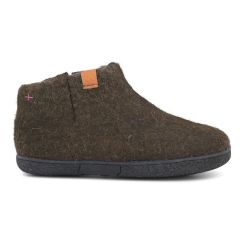Hjemmesko, Brun uldfilt, Green Comfort