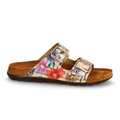 Damesandal, Blomstret, Rohde