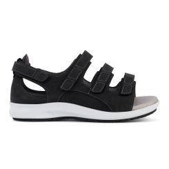 Stabil damesandal, Sort, New Feet