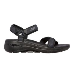 Damesandal, Sort, Skechers