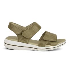 Damesandal, Oliven, Green Comfort