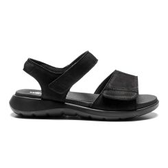 Let damesandal, Sort, New Feet