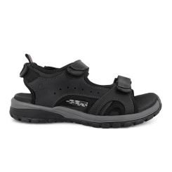 Herresandal, Sort nubuck, Green Comfort