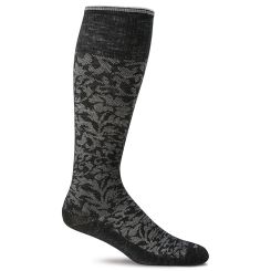 Sockwell Damask, Sort støttestrømpe, Dame