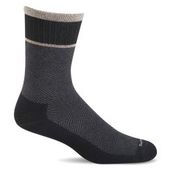 Sockwell Plantar Crew, Sort hælspore strømpe, Herre