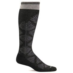 Sockwell Full Floral sort, Støttestrømpe, Dame