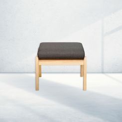 Farstrup 5699 skammel, Lysnet bøg/Medley dark grey
