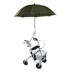 Paraply til rollator, Mørkegrøn eller rød