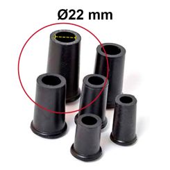 Dupsko, Sort, Ø22 mm