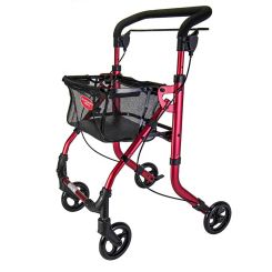 Rollator, indendørs, rød