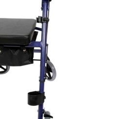 Stokkeholder med clips og cup til rollator