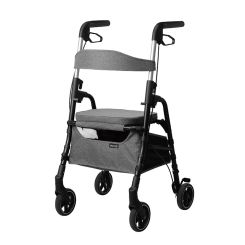 W4 rollator / indkøbsvogn, Grå