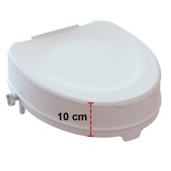 Toiletforhøjer med låg, 10 cm