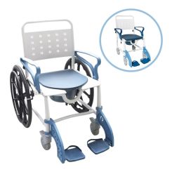 Badestol / Toiletstol med drivhjul