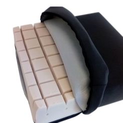 Trykaflastende siddepude, 43x43x10 cm