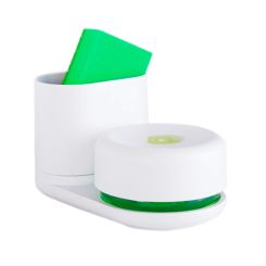 Sæbedispenser med børsteholder