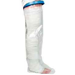 Badebeskyttelse til bandage/gips, helt ben