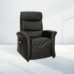 Himolla 8300 hvilestol, Medium, Sort læder